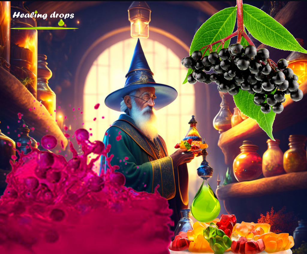 Unlocking the Power of Nature: Irish Sea Moss Elderberry Gummies by Healing Drops