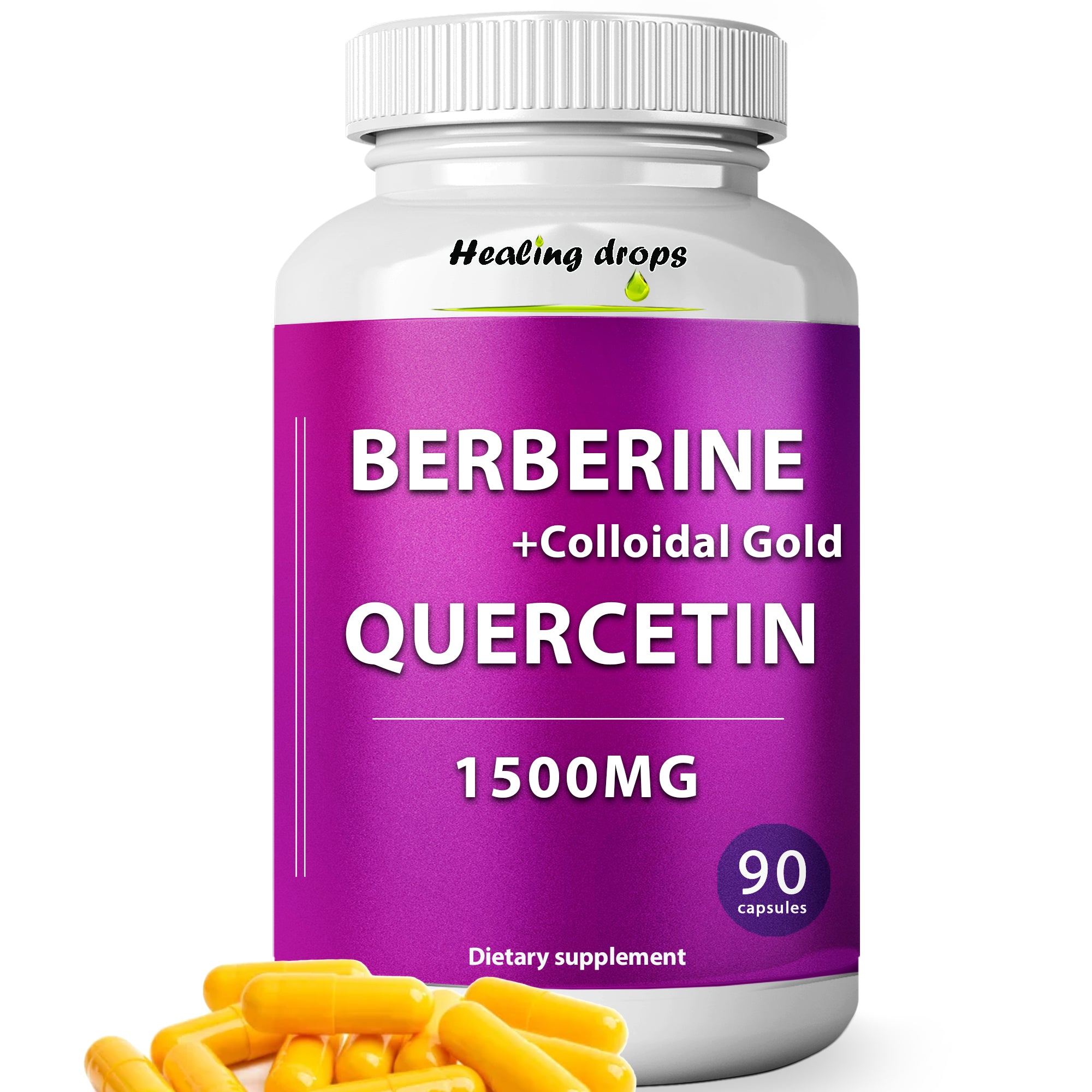 Berberine + Quercetin + Colloidal Gold & Citrus Bergamot - 90 capsules