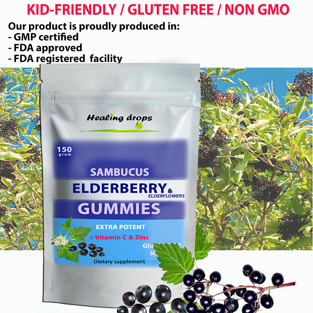 Elderberry Gummy Bears + Vitamin C and Zinc