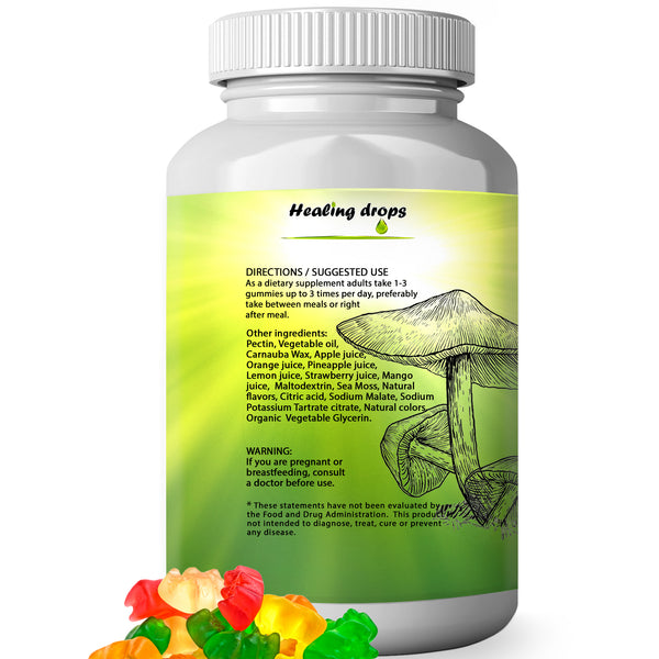 Mushroom Sea Moss Gummies 10 Mushroom Super Mix Sea Moss Supplements