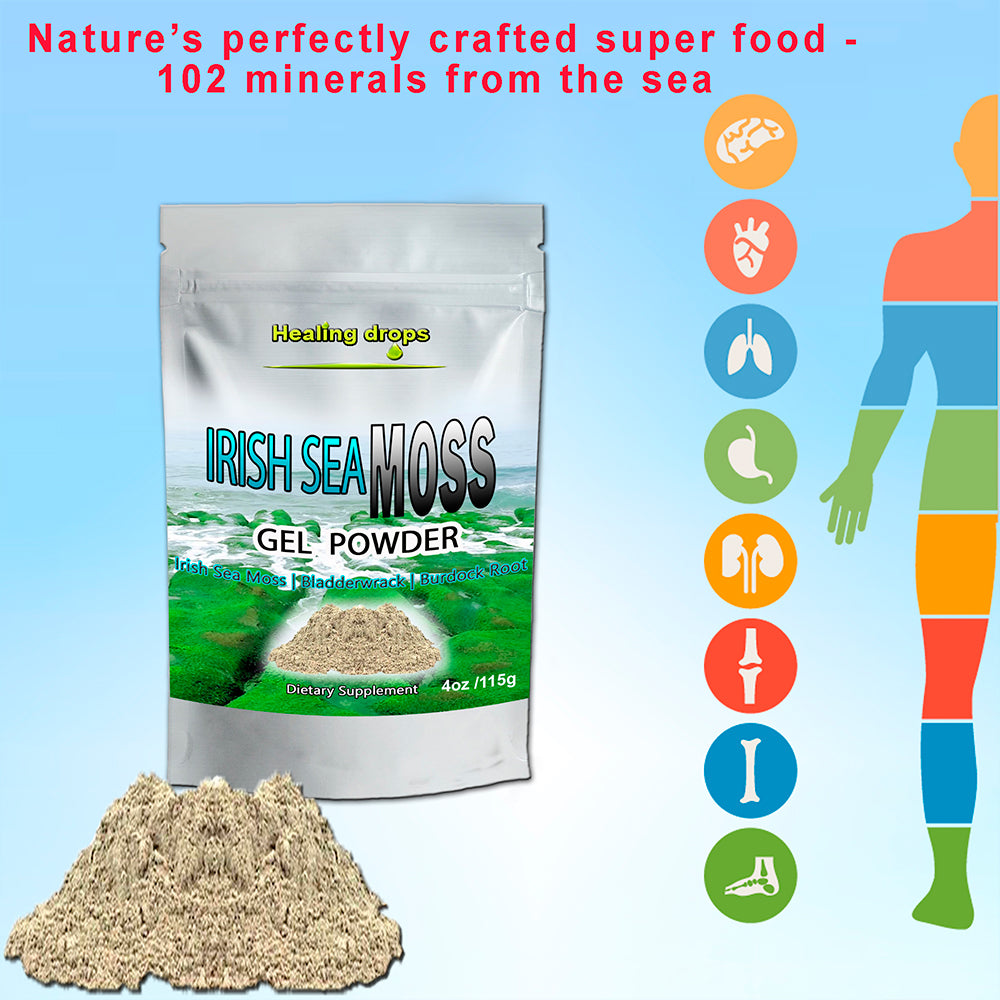 Sea Moss Powder - with Bladderwrack and Burdock Root