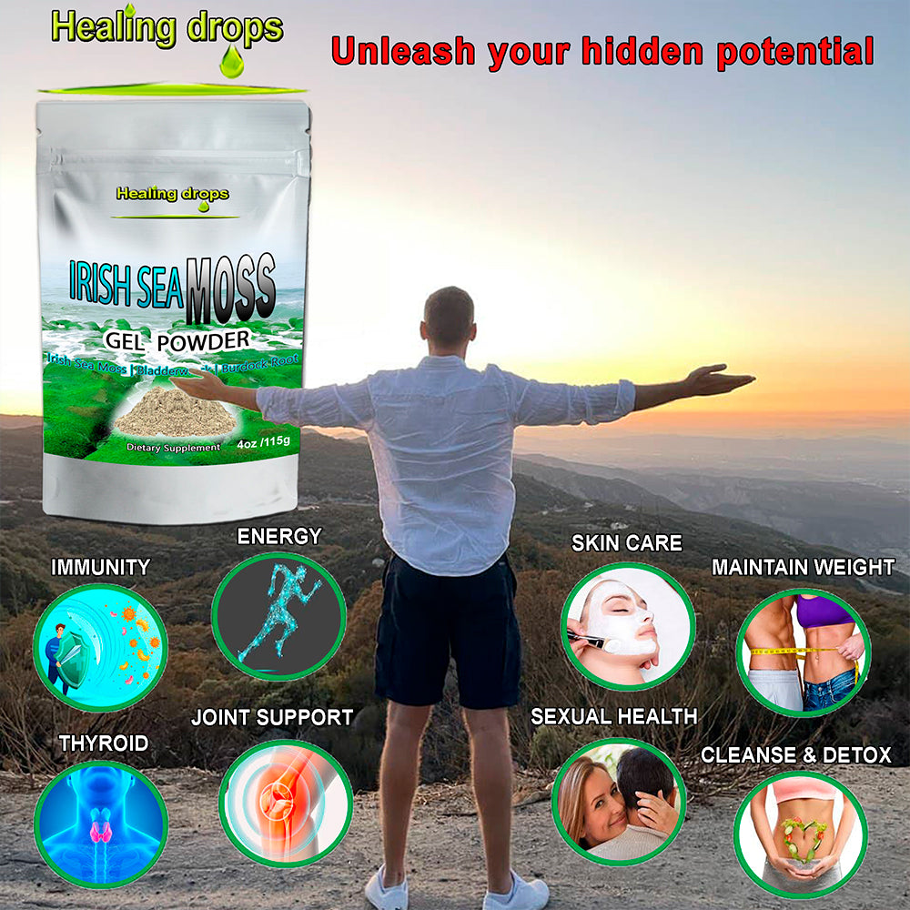 Sea Moss Powder - with Bladderwrack and Burdock Root