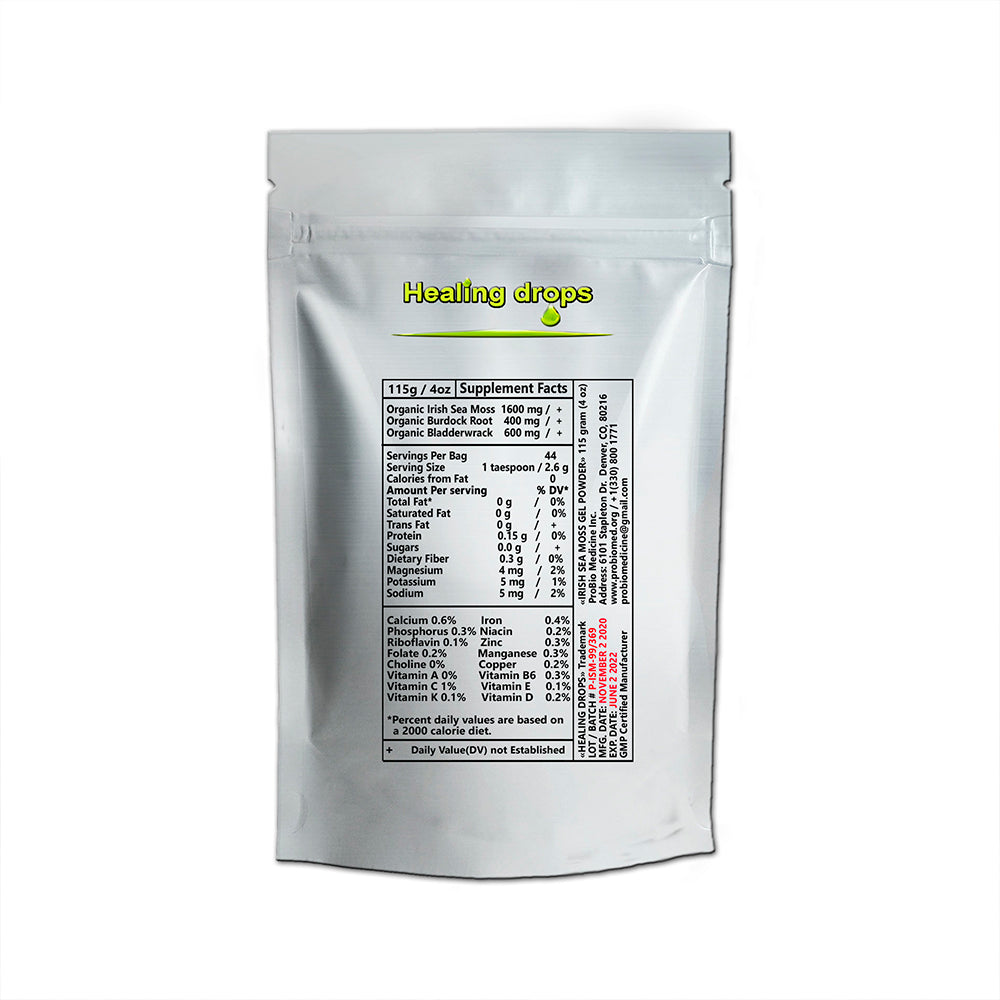 Sea Moss Powder - with Bladderwrack and Burdock Root