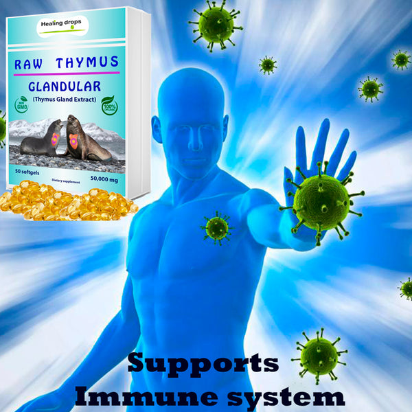 Thymus Gland Raw Tissue Ocean Fed Harbor Seal Gland Extract Softgels
