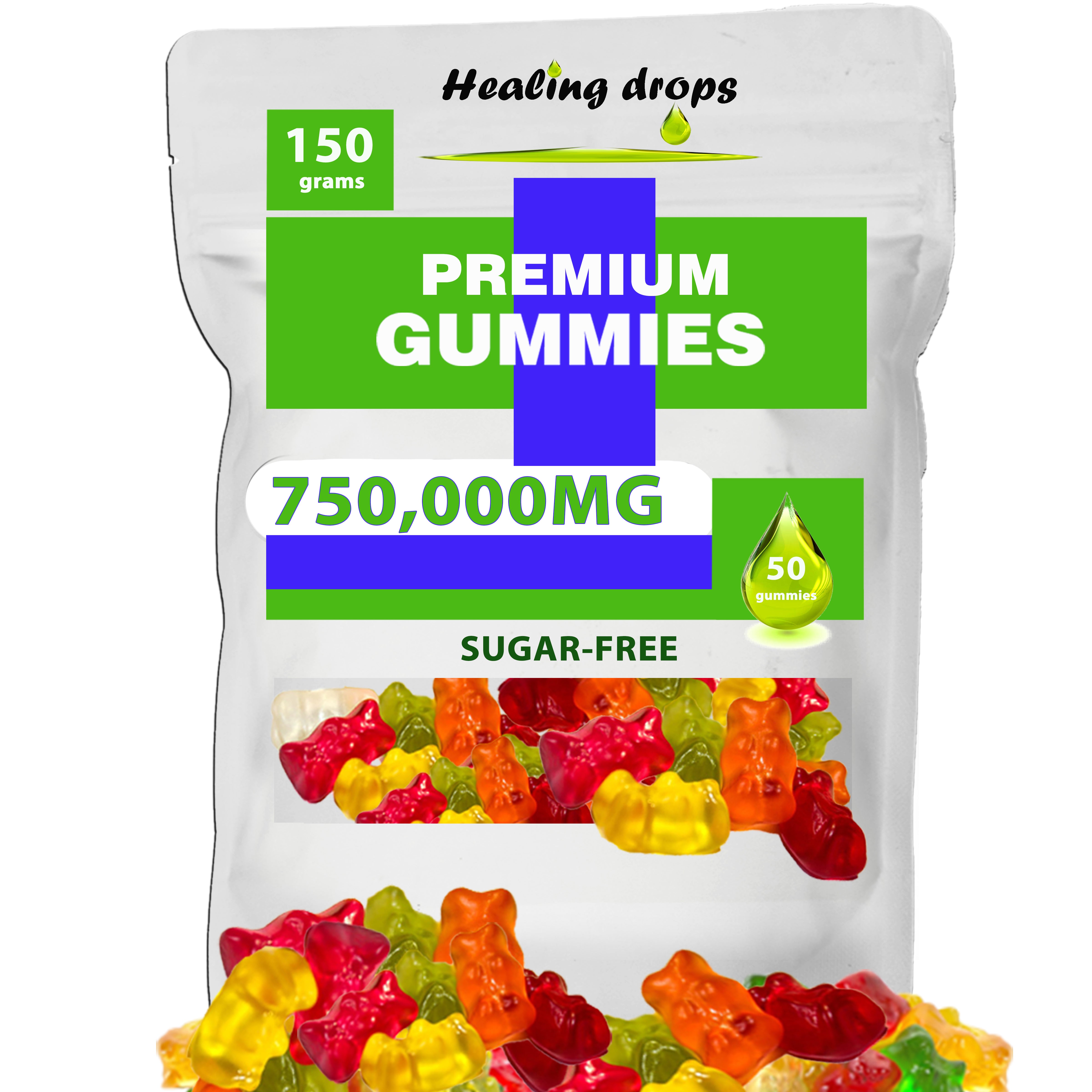 HEALING DROPS 750,000mg Gummies - Vitamin D3+B+C
