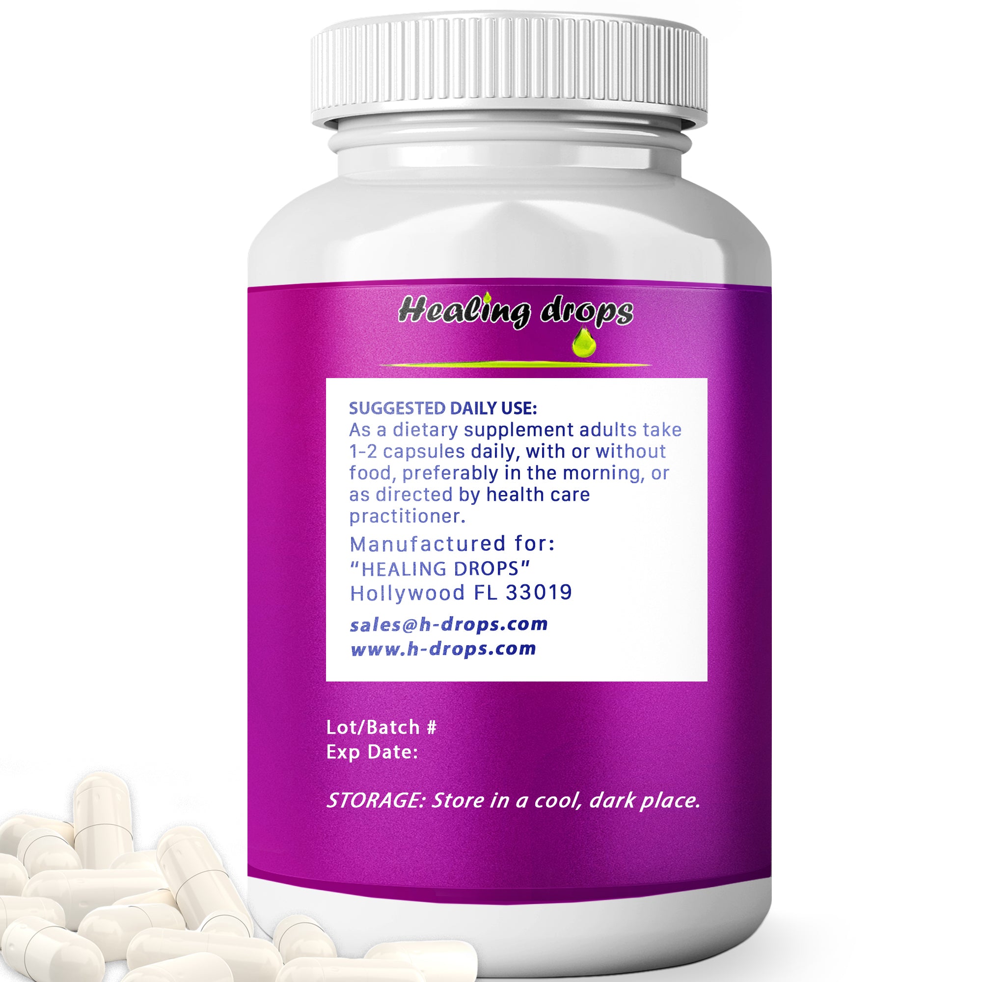 NMN Nicotinamide Mononucleotide Capsules 360mg – High Purity Stabilized Form 99% NMN (90 Capsules) Healing Drops - for NAD+ Muscles & Cellular Energy Metabolism - NMN Supplement