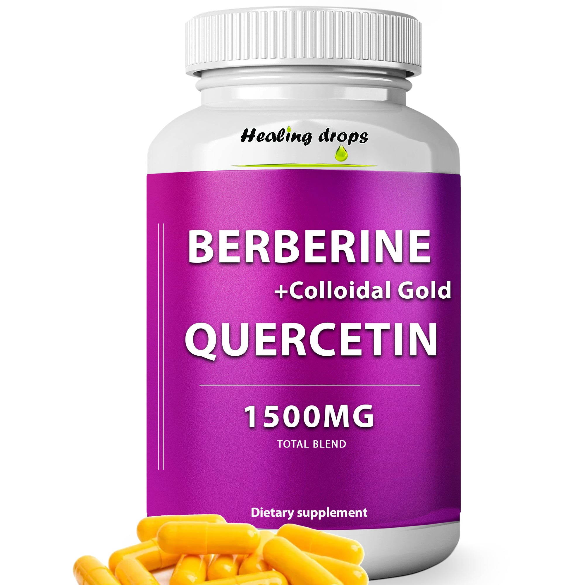 Berberine + Quercetin + Colloidal Gold & Citrus Bergamot - 90 capsules