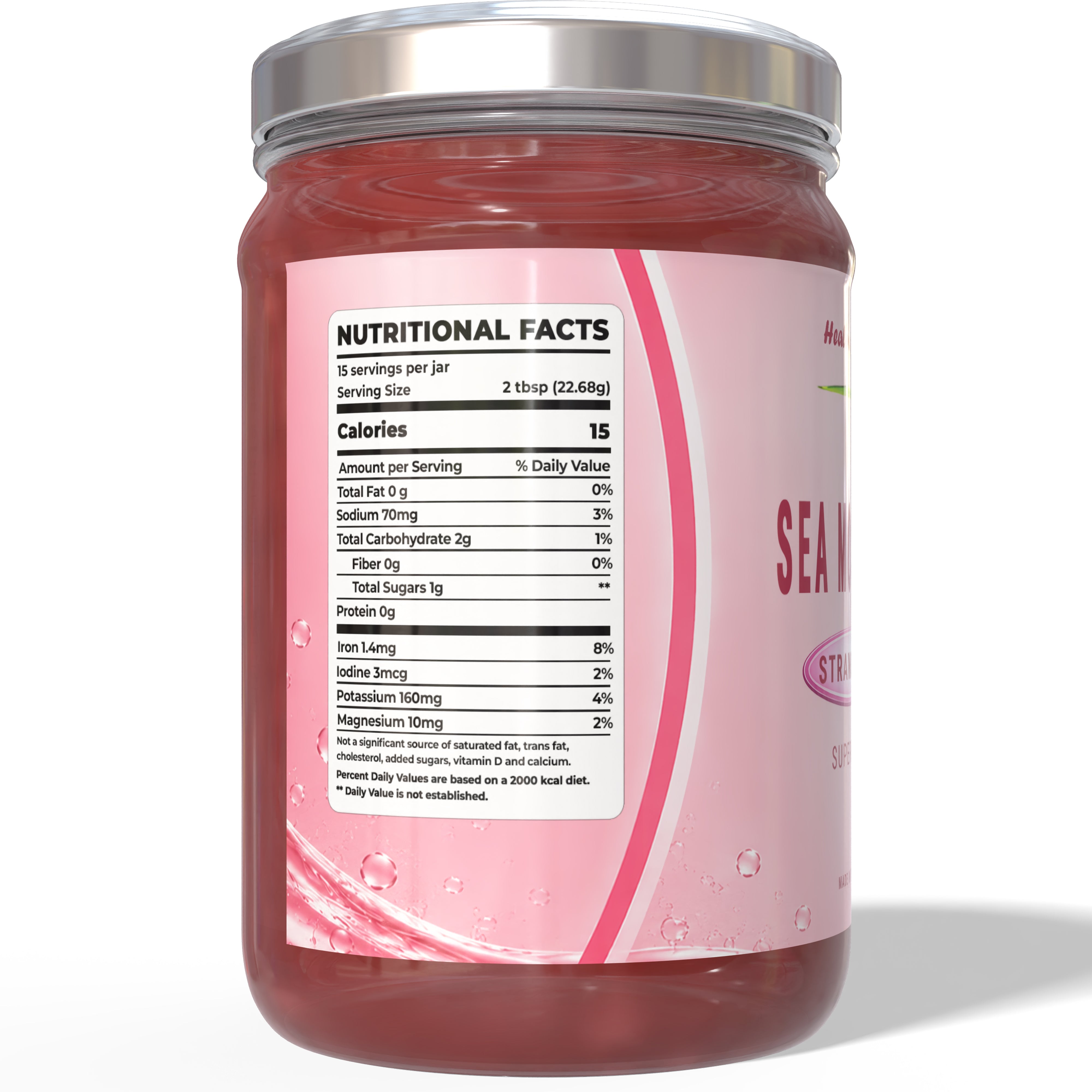 Sea Moss Gel Strawberry - Premium Superfood by Healing Drops