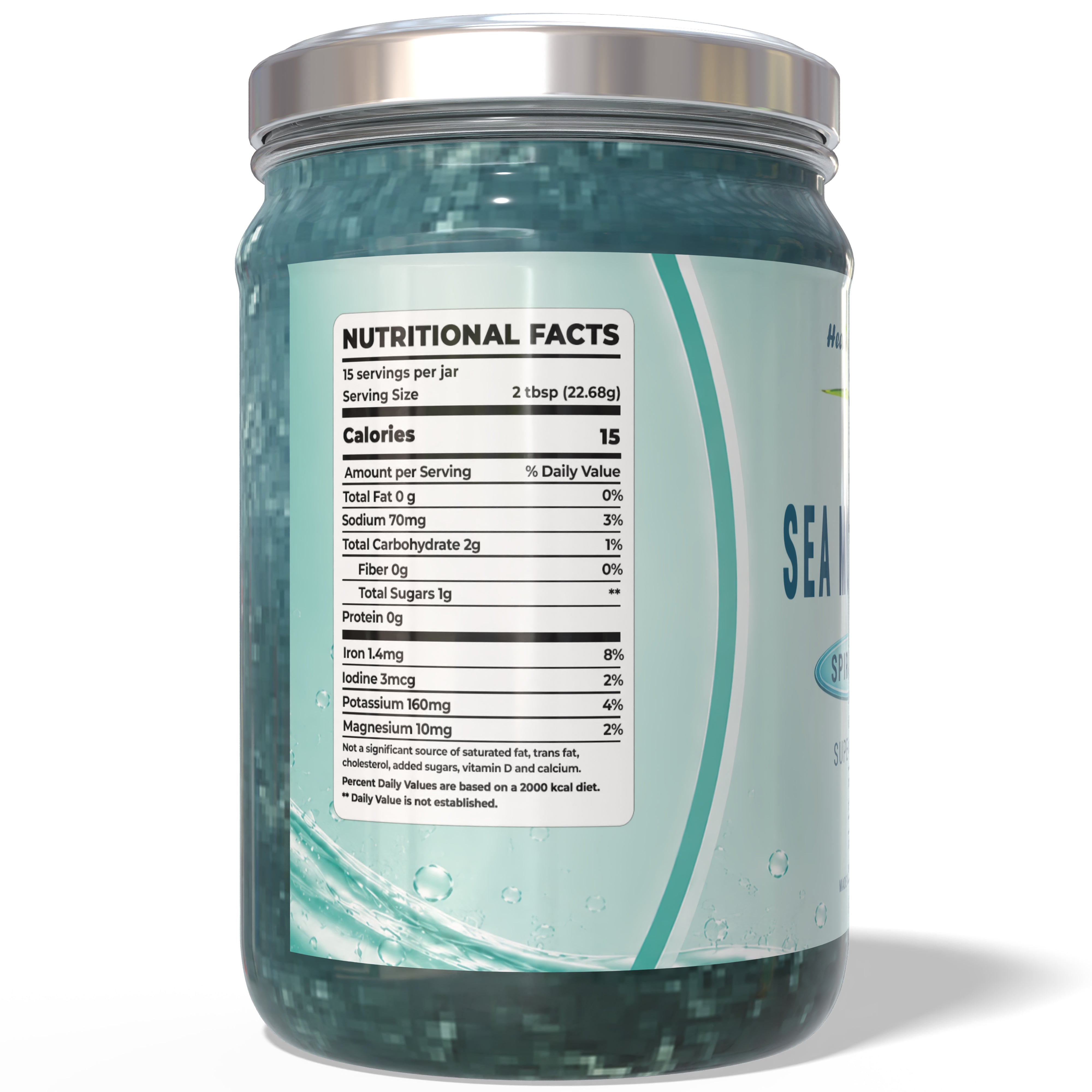 Sea Moss Gel Blue Spirulina- Premium Superfood Blend by Healing Drops