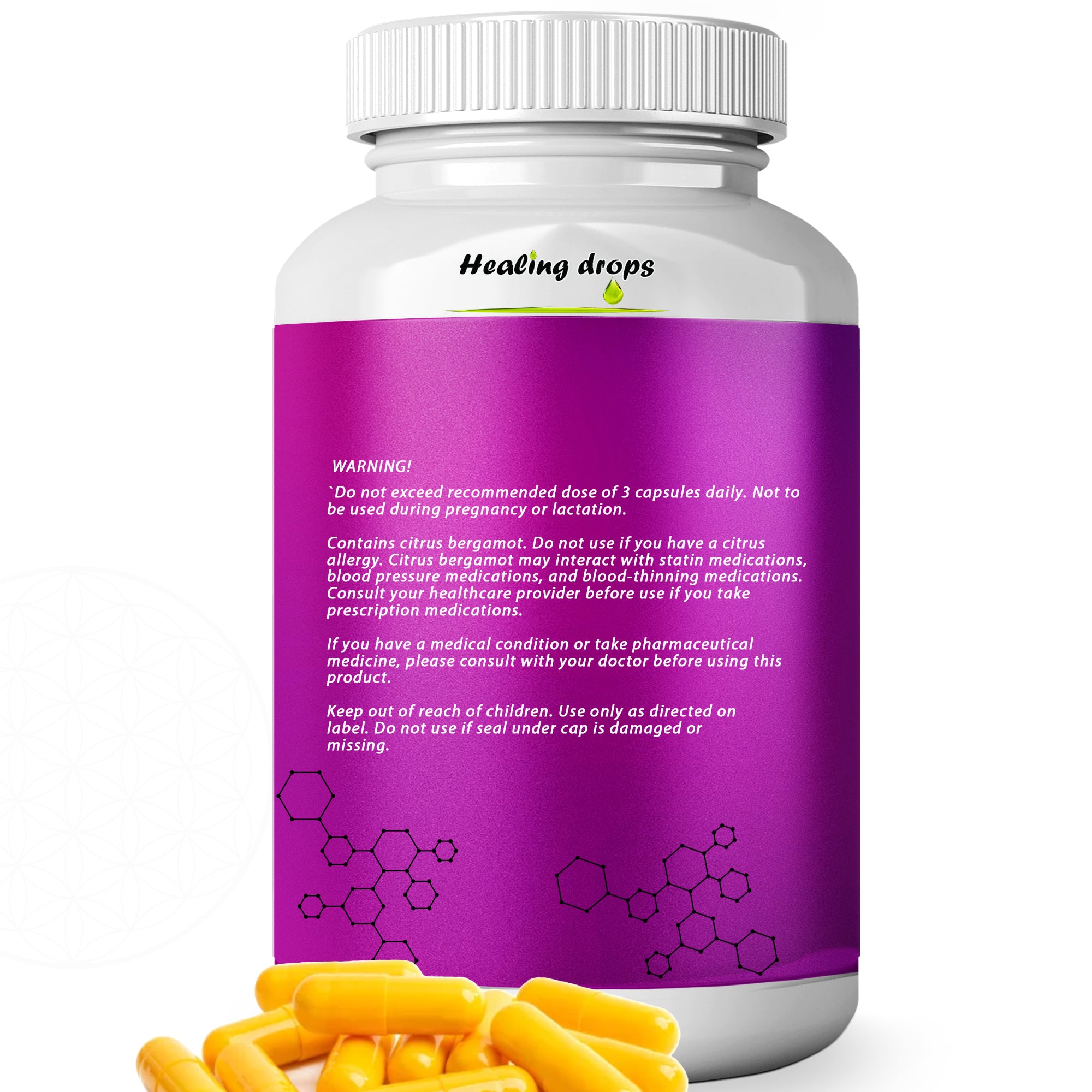 Berberine + Quercetin + Colloidal Gold & Citrus Bergamot - 90 capsules