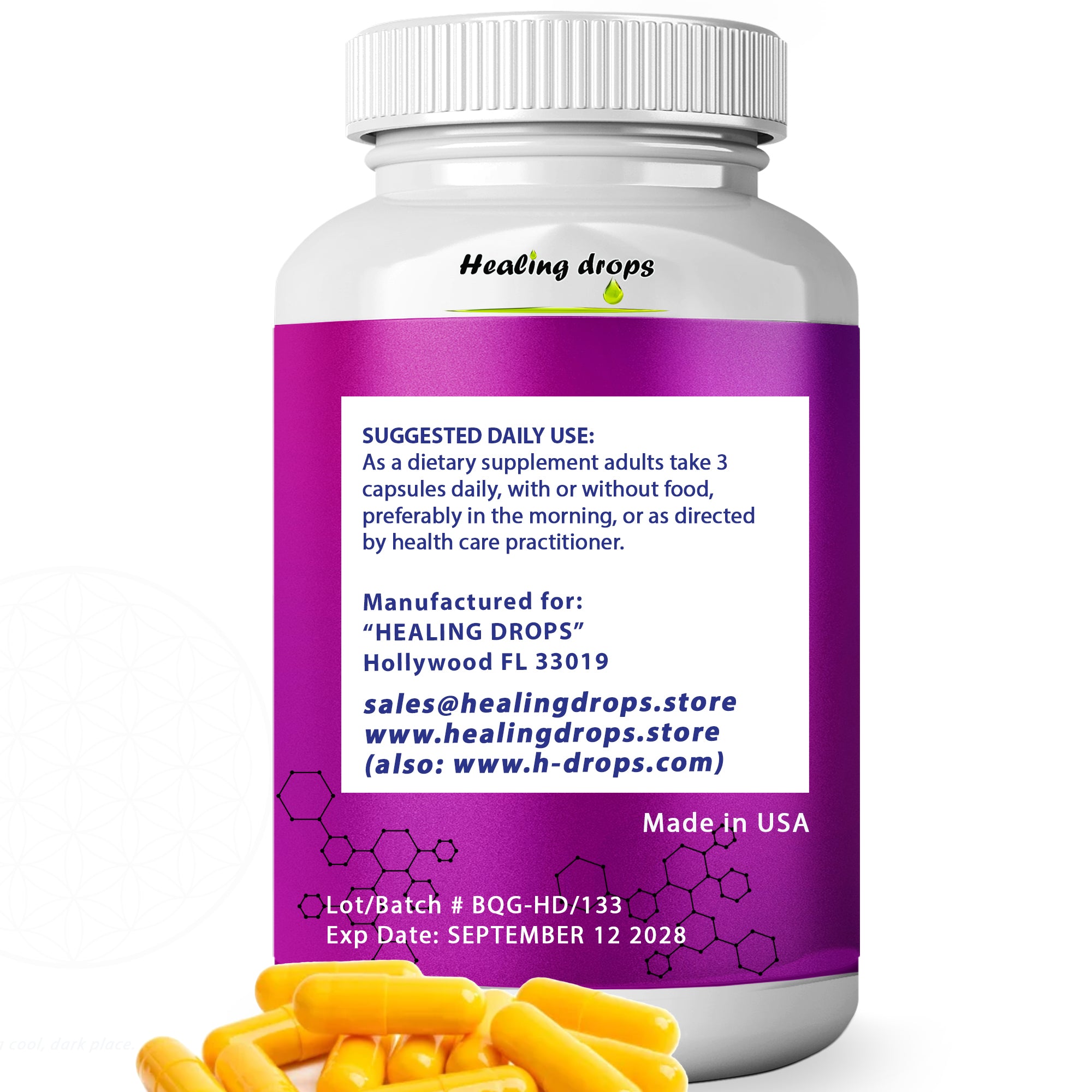 Berberine + Quercetin + Colloidal Gold & Citrus Bergamot - 90 capsules